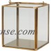 Better Homes and Gardens Metal & Glass Small Lantern, Gold Finish   563409569